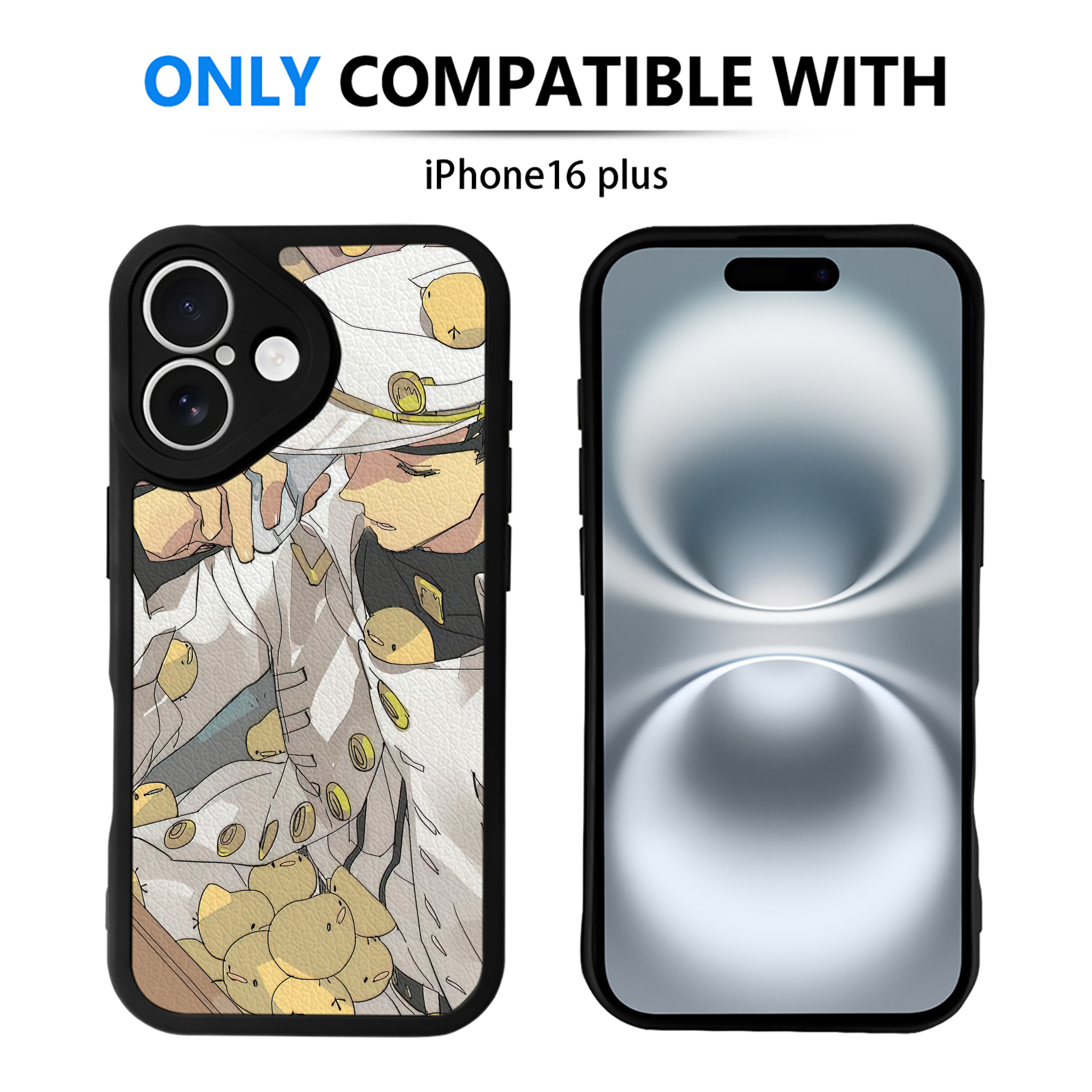 （画像用） ジョジョの奇妙な冒険 JoJo's Bizarre Adventure 【iPhone 16シリーズ対応】シリコンスマホケース（レザー調） 材質：シリコン